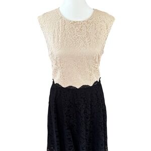 Betsey Johnson‎ Women 6 Black Lace Sleeveless Coquette Whimsigoth Fairy Y2K